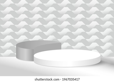 3d vector stage background for products. Mockup display.