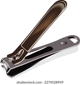 3D Vector of a Steel Nail Clipper