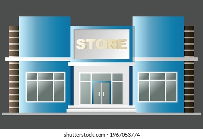 3D vector store, Store icon, Vector sign for promotion and websites, A simple store design for mobile application, Design store illustration, restaurant