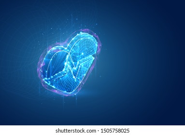 3d vector symbol, volumetric object on a blue background. layout for business and presentation