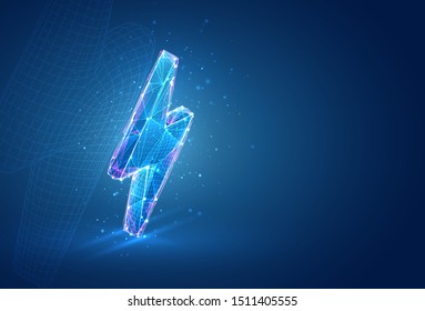 3d vector symbol, volumetric object on a blue background. layout for business and presentation