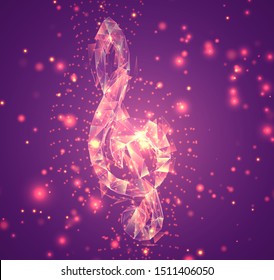 3d vector symbol, volumetric object on a pink background. layout for business and presentation