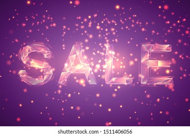 3d vector symbol, volumetric object on a pink background. layout for business and presentation