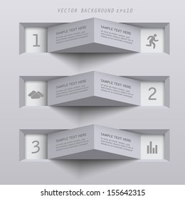 3d vector template for infographics / presentation / advertising / web site element