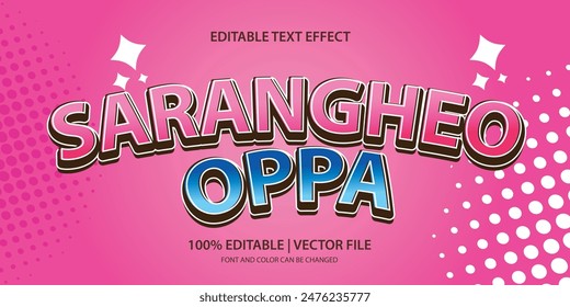 3d vector text effect typography style I love you, beautiful. editable text for banners, posters and logo headlines.