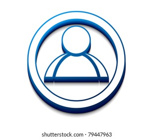 3d vector user web icon design element.