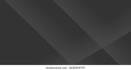 3D Vector wave lines pattern smooth curve flowing dynamic white light isolated on black background for concept of technology, digital
