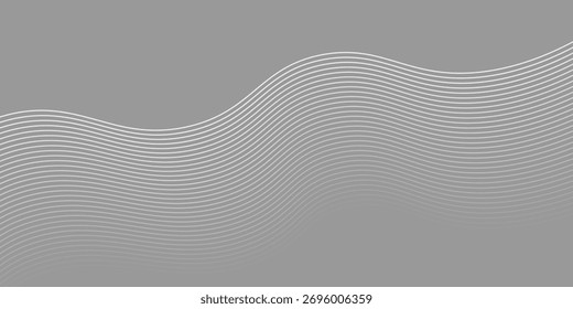 3D Vector wave lines pattern smooth curve flowing dynamic blue green gradient light isolated on black background for concept technology, digital, communication, science, music.