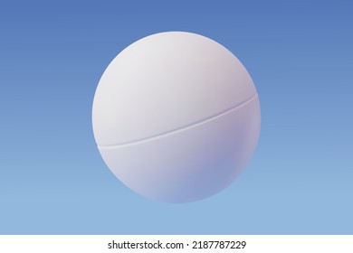 3d Vector white ping pong ball, Sport and Game competition concept, Eps 10 Vector.
