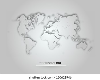 3D vector world illustration - eps10 design