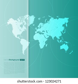 Ilustración del mundo del vector 3d - diseño de eps10