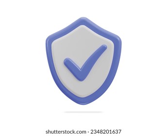3d verified icon vector illustration