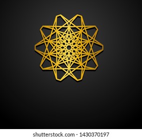 3d vintage mandala, ornate round mandala, mandala decorative design Illustrations