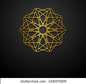 3d vintage mandala, ornate round mandala, mandala decorative design Illustrations