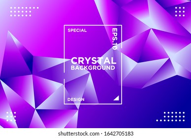 3D VIOLET PURPLE CRYSTAL CLEAR GRADATION BACKGROUND. 