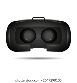 Óculos de realidade virtual 3d isolados em um fundo branco. Óculos de realidade virtual realista