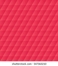 3D vivid red color parallelogram seamless pattern background vector.