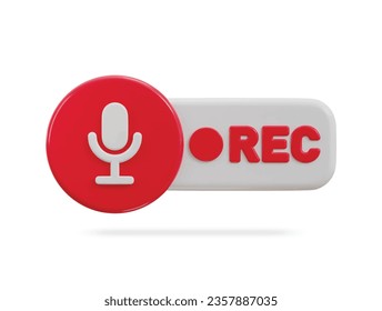 3d voice recording live broadcast audio streaming icon
