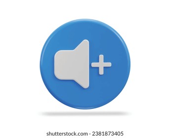 3d volume icon vector illustration