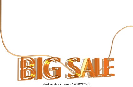 3d volumetric text big mega sale