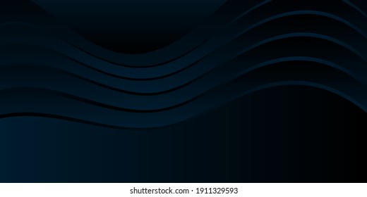 3d volumetric wave illustration, strict background. Background design for business card, invitation, banner. Gradient, vector