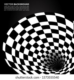 3D vortex color ball background - vector