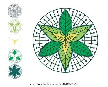 3d Wall Art, Mandala Lagen Blätter Svg