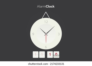 3D Wall Clock,clock showing the time one.