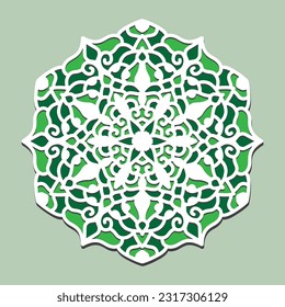 3d wall decor laser cut mandala design