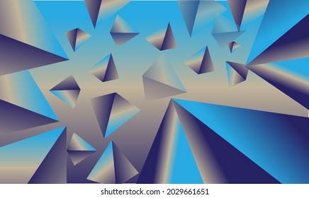 3D wallpaper Abstract background modern hipster futuristic graphic. Vector abstract background texture design, bright poster, banner blue background Vector illustration.
