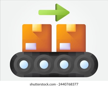 3d warehouse illustration for logistic and shipping storages or industry distribution for storehouse