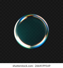 3D-Wassertropfen-Symbole gesetzt. Glänzende transparente Kleckse mit holografischer Regenbogenkante, fließender Textur und Lichtreflexionen. Realistische abstrakte UI-Elemente für Kosmetik, Serum oder futuristisches Design