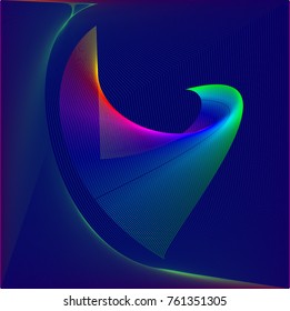 3d wave background dynamic flux