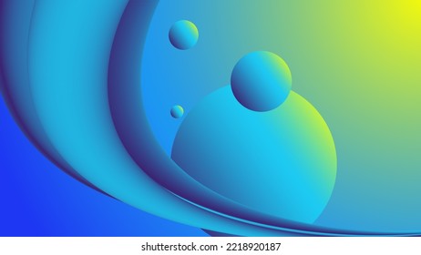 3d wave blue background. Inovation