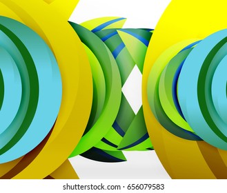 3D wave lines design. Dynamic effect abstract vector Illustration, modern pattern template