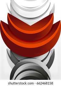 3D wave lines design. Dynamic effect abstract vector Illustration, modern pattern template