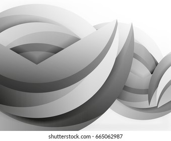 3D wave lines design. Dynamic effect abstract vector Illustration, modern pattern template