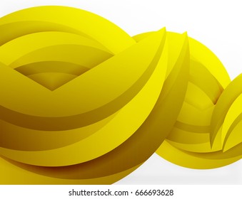 3D-Wellenlinien-Design. Abstrakte Vektorgrafik dynamischer Effekte, moderne Mustervorlage