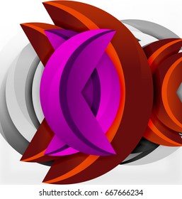 Design de linhas de onda 3D. Vetor abstrato de efeito dinâmico Ilustração, modelo de padrão moderno