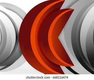 3D wave lines design. Dynamic effect abstract vector Illustration, modern pattern template