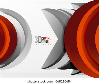 3D wave lines design. Dynamic effect abstract vector Illustration, modern pattern template