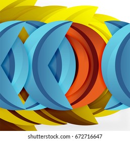 3D wave lines design. Dynamic effect abstract vector Illustration, modern pattern template