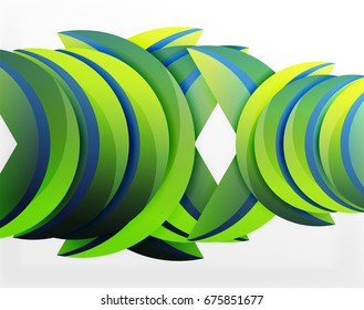 3D wave lines design. Dynamic effect abstract vector Illustration, modern pattern template