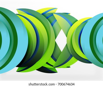 3D wave lines design. Dynamic effect abstract vector Illustration, modern pattern template