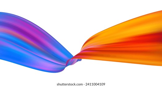 3d Wave Liquid shape color background. Art design for your design project. Vector illustration