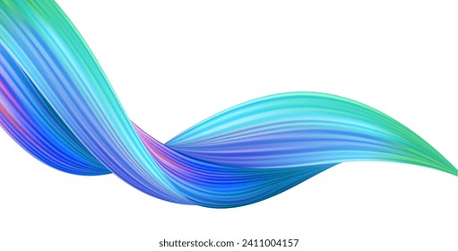 3d Wave Liquid shape color background. Art design for your design project. Vector illustration