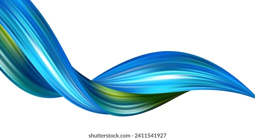 3d Wave Liquid shape color background. Art design for your design project. Vector illustration