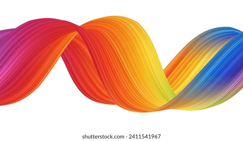 3d Wave Liquid shape color background. Art design for your design project. Vector illustration