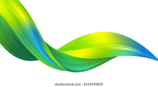 3d Wave Liquid shape color background. Art design for your design project. Vector illustration