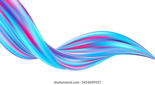 3d Wave Liquid shape color background. Art design for your design project. Vector illustration